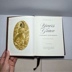 Years of Grace Book Leather Hardcover Limited Edition Historical Fiction Vintage